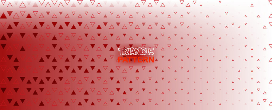 Modern abstract red triangle mosaic pattern over a clean white background, providing a professional geometric texture for business presentations.