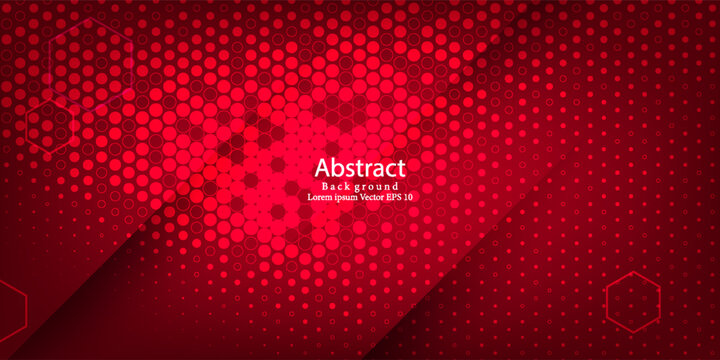Modern red background with corporate technology grid, abstract digital data pattern, and cyber web layout, perfect for science innovation.