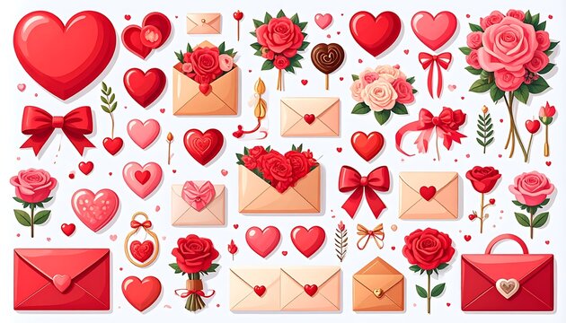 Colorful heart pattern seamless background design.