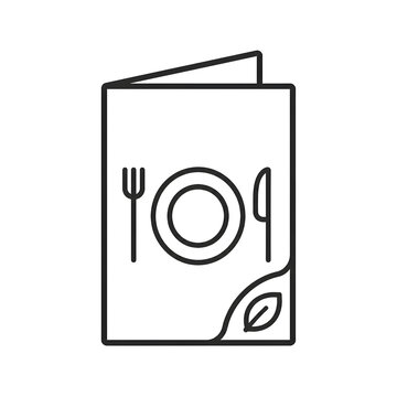 Menu restaurant table setting icon.