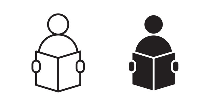 Reading book icon