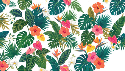seamless pattern with flowers © ROZONEY
