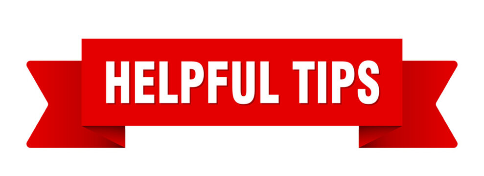 helpful tips ribbon isolated on transparent background. helpful tips ribbon