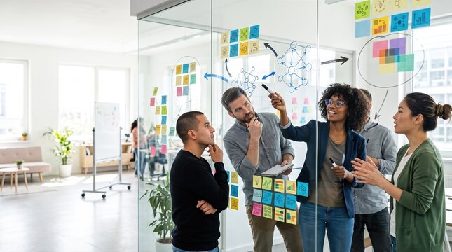 Brainstorm wall with AI assisted team ideation