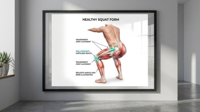 Anatomy of a Healthy Squat Form, Muscle Diagram