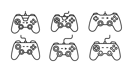 Retro Video Game Controllers Collection © kumara