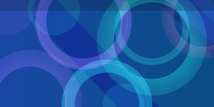 Modern background design with overlapping translucent blue circles creating geometric patterns for professional presentation.