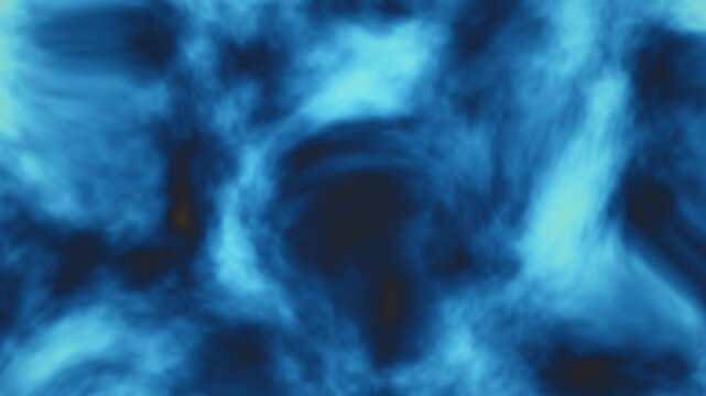 Colorful blue abstract background with soft swirls in motion