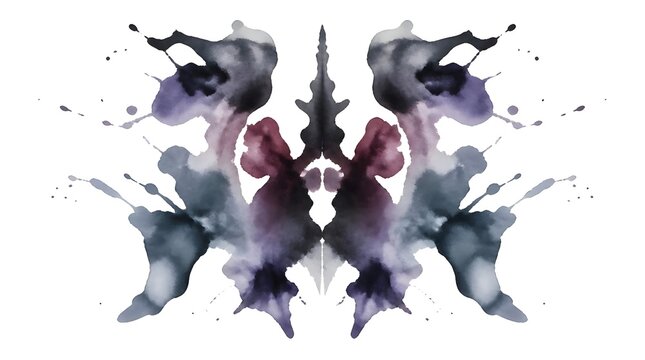 Rorschach Test inkblot symmetric abstract symmetrical psychological interpretation symmetrical ink blot