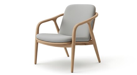 Obraz premium Modern armchair with cushion. Comfortable furniture for home or office