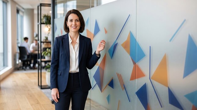 Confident Businesswoman in Modern Office