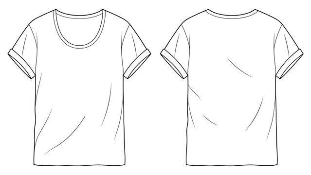 mens button placket henley t shirt flat sketch vector illustration front and back view technical drawing template. cad mockup.