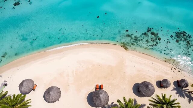 Bora Bora Island, French Polynesia. Aerial view.