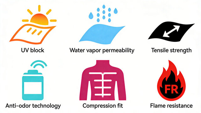 Flame retardant and high elasticity sunscreen professional fabric identification, labor protection workwear fabric, multiple protection, and special functional textile research and development
