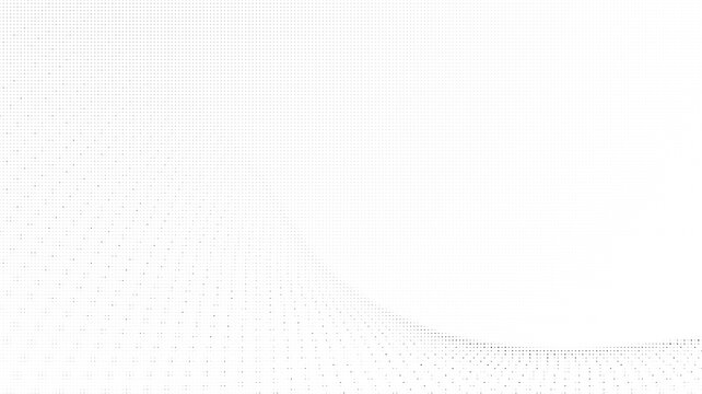 Abstract halftone background with flowing wave pattern of small black dots