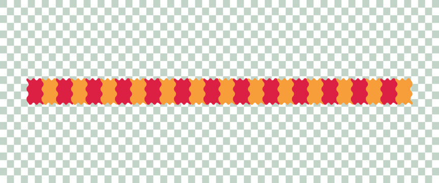 Traditional Indian Marigold Flower Garland Seamless Border Vector Illustration for Diwali, Wedding, and Festival Decoration, Isolated on Transparent Background