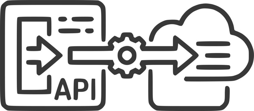 API Cloud Integration Software Development Icon
