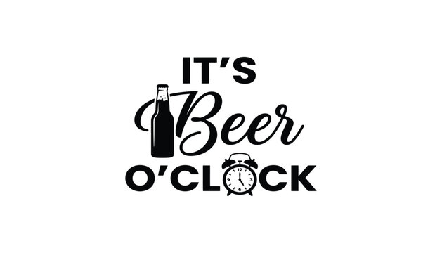 Beer o'clock funny halloween beer lover gift it's beer o'clock