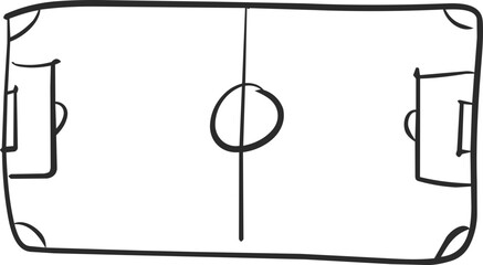 Soccer Field Doodle Icon © JJ Chamon