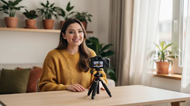 Cheerful host sharing effective tips for connecting with your audience and improving communication skills