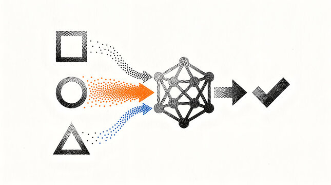 Explainable AI Model Decision Feature Attribution with Shape Inputs in Colored Stippling Style
