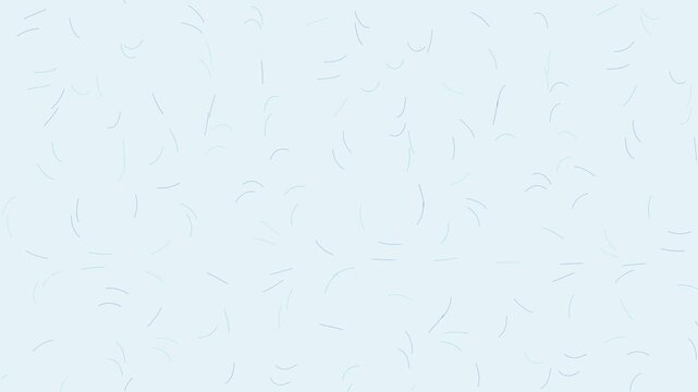 Light blue surface covered with small scattered curved lines creating a minimalist pattern of floating marks