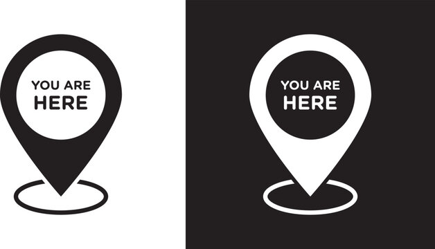 You are here pointer icon