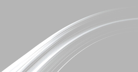 Futuristic silver cosmic orbit line or elegant planetary horizon arc © Maxim