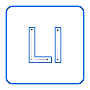 Tracing Alphabet L for Kids