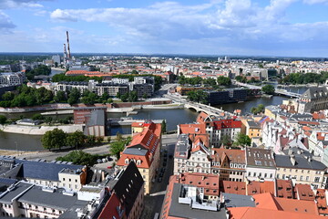 Wrocław, centrum miasta, panorama, Dolny Śląsk, Polska, Europa  © Albin Marciniak