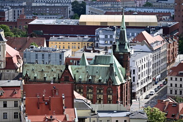 Wrocław, centrum miasta, panorama, Dolny Śląsk, Polska, Europa  © Albin Marciniak