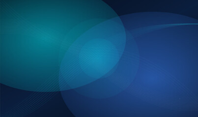 Obraz premium Blue Teal Abstract Overlapping Circles Background Modern Gradient Design for Technology Website