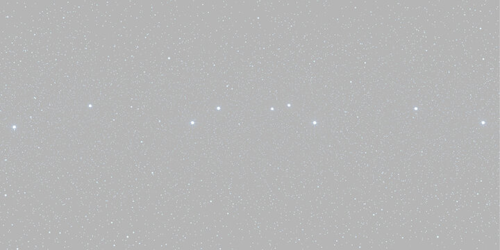 Abstract background with glowing blue star dots and faint cosmic dust isolated on gray background