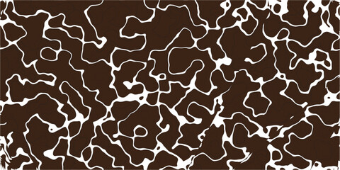 Brown and white abstract pattern resembling animal fur or camouflage design © MD.HUZZATULLAHISLAM