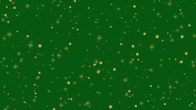 Gold glitter star burst explosion animation, with luxury elegant sparkles, celebration premium motion graphics for festivals, on deep green screen background 4K UHD Loop