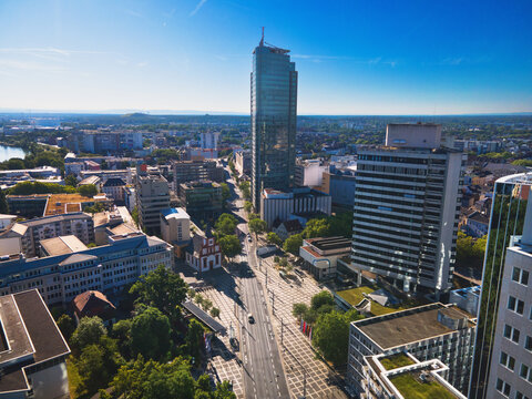 Modern new build properties in Offenbach am Main, Hesse: Development of a new residential area in a city with condominiums and apartments