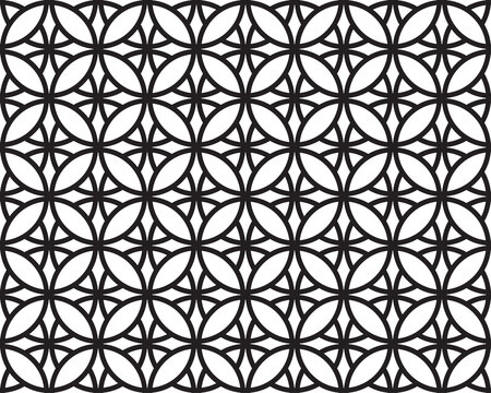 Stylish monochrome background design. Repeating elements of stylish ornament, seamless pattern