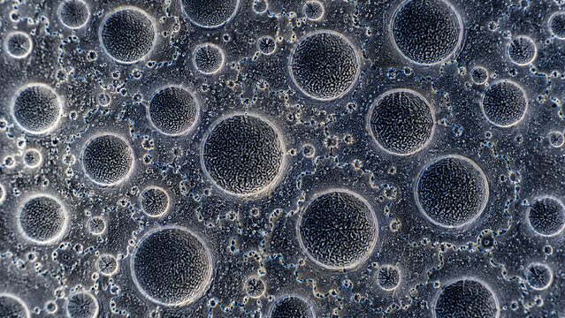 Ultra Realistic Magnetic Bubble Domain Topology Scientific Beauty Spintronics Background