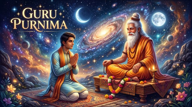 Guru purnima festival india hinduism spiritual guru devotion celebration culture tradition reverence 100