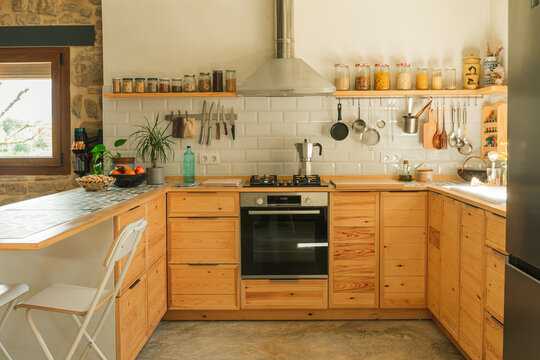 Modern Rustic Kitchen with Natural Light