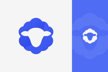 Premium Gradient Sheep Logo Modern Colorful Farm Brand Identity Vector Design © 22creative