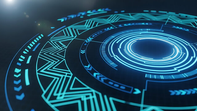 Futuristic digital fingerprint scanning for cybersecurity and identity verification