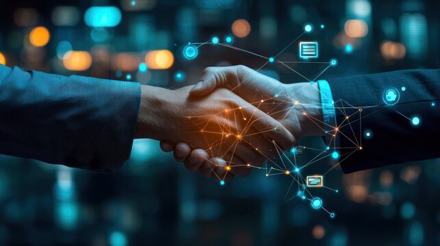 Digital handshake technology partnership