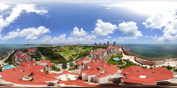Fisher Island Miami Beach shot in 360 VR 8k