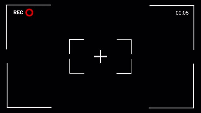 Record button animation on a transparent background, record overlay animation for video recording, movie recording. Perfect for shows and social media live performances  in 4k with alpha channel.