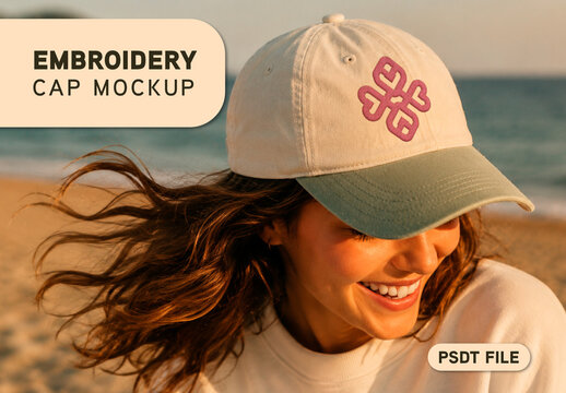 Embroidery Cap Mockup