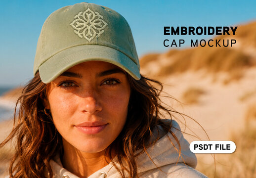 Embroidery Cap Mockup