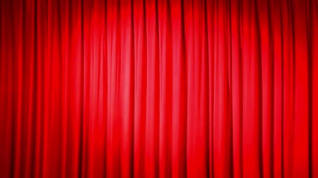 Red Theater Curtain Opening to Reveal Green Screen Background | Chroma Key Animation