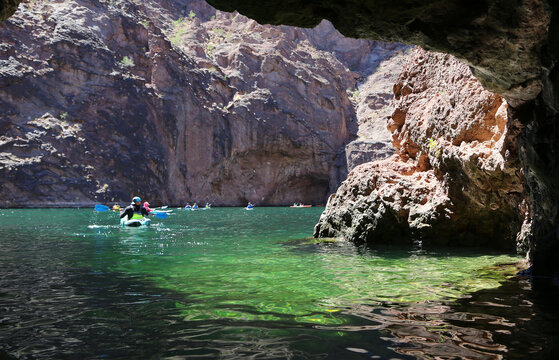 Emerald Cave - Black Canyon of Colorado River in Arizona