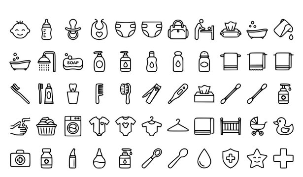 Set of 90 Delivery and Logistics Thin Line Icons Editable Stroke Vector Collection with E Commerce Online Shopping Shipping Freight and Courier Symbols
